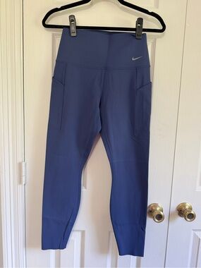 Universa Dri-FIT High Rise Leggings Navy Side Pocket M sculpt running yogo